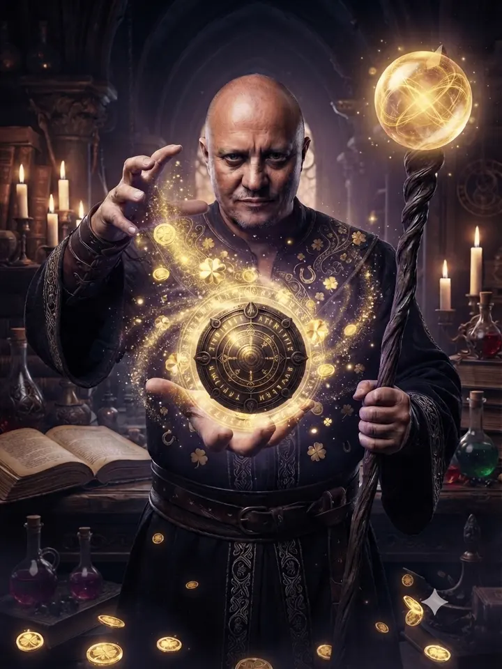 Warlock Mark casting the protection charm